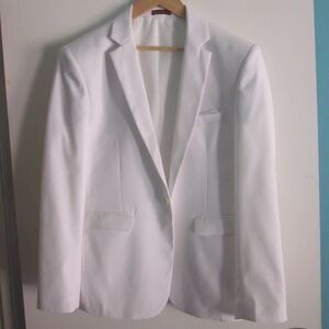 Mens White Jacket & Vest from Retro Paris Size M Prom Wear
